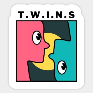 the twins Sticker